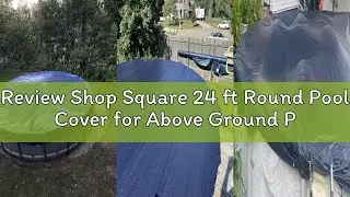 Review Shop Square 24 ft Round Pool Cover for Above Ground Pools, Above Ground Pool Cover, Swimming