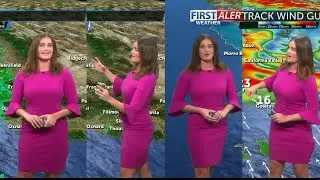 Маккензи Лейк для KEYT News Channel 3-12 и KKFX Fox 11 с прогнозом погоды (13 ноября 2025 г.)