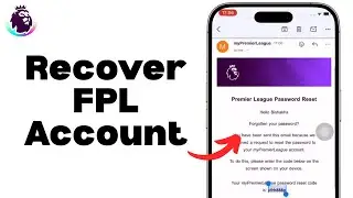 How To Recover Fantasy Premier League Account Password | Recover FPL Account (2025)