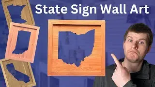 State Sign Wall Art - Make Money Woodworking
