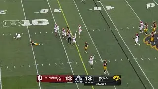 Louis Moore's INT in the 4th Quarter vs. Iowa | Indiana Football | 09/27/25