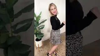 Flowy Ruffle Hem Skirt In Classic Leopard by Mittoshop - small thru 2X 🔗⬇️ #animalprint #boutique