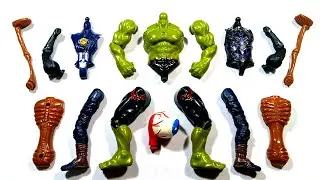 Hulk smash black panther doktor stranger siren head assemble toys video 