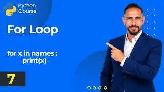 7 - How to Use the for Loop in Python using For Loop | Python Course | Data by Mousa