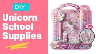 DIY Homemade Unicorn School supplies diy ideas | How to | Paper Crafts | CrazeeCrafts