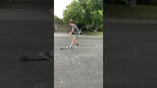 Double whip catch flat?! #shorts #scooter