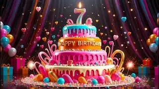 Happy Birthday Song Video 💗💙 Pink & Blue Party with Cheerful Birthday Music