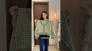 Доступные свитера и кардиганы для колледжа &mdash; шопинг-рейтинг Myntra Outfits ✨ #шорты #зима #образдня