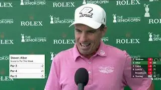 Steven Alker post round interview | The Senior Open presented by Rolex
