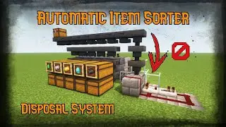 Fully Automatic Item Sorter & Item Disposal System 1.19+ - Minecraft Tutorial