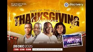 END OF YEAR THANKSGIVING SERVICE || FIRST SERVICE || 27-12-2025