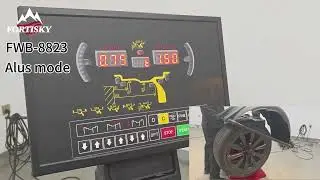 Fortisky FWB-8823 Wheel Balancer Operation Demo