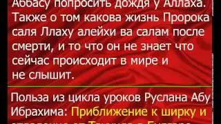 История о Умаре и его просьбе к Аббасу попросить дождя у Аллаха