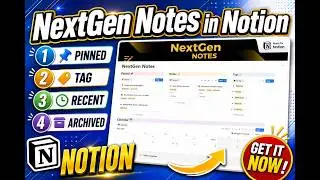 NextGen Notes Hub as Free Notion Template (Inspired by Apple Notes) - Quick Overview