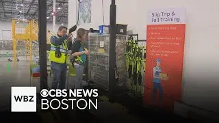 Amazon training ensures workers stay safe while delivering packages on icy sidewalks