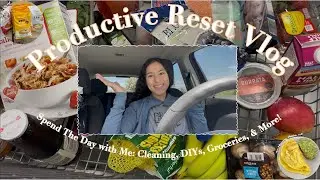 Productive Reset Vlog: Crash Out, Lost Footage, DYIs, Grocery Shopping, and More!