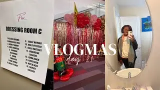 VLOGMAS DAY 21 2023| dress rehearsal for Cracked Nuts, Suzanne Roberts Theatre + backstage content