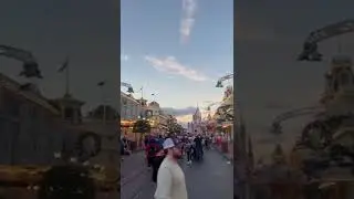 Magic Kingdom Main Street Christmas decorations!!