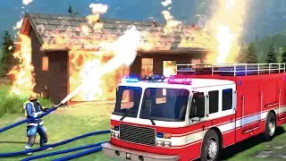 Fire Engine Crazy Truck Game - fire fighting Simulator - Android Gameplay