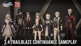 Honkai: Star Rail Version 3.4 Trailblaze Continuance Gameplay 4K (Fate Collab | Japanese Dub)