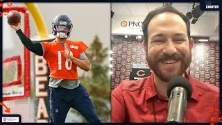 Bears 1st Padded Practice: LT Battle, DJ Moore Tricks & The Next Honey Badger? | The Charter Podcast