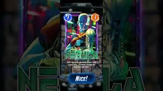 Marvel Snap live reaction to an Ink God Krackle of Nebula best variant.