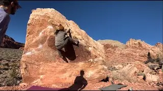 Pyramid Traverse (V1) - West Kraft Area, Red Rock Canyon, NV