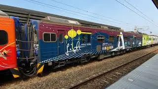 青蛙/石榴班彩繪火車進站20191125
