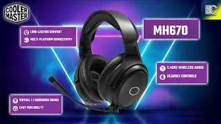 แกะกล่องรีวิว หูฟังเกมมิ่ง Coolermaster MH670 Wireless Audio
