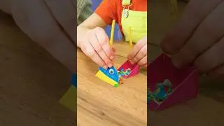 🧹Make Your Own Mini Cleaning Set Using Just Paper! ✨ #shorts #kids