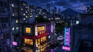 90s Tokyo Rain Vibes 🌧️ Chill Lofi for Study & Relax