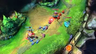 League of Legends - Gnar 3 man ult botlane - UHBT Kurama - won the game