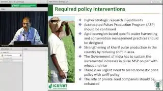 Achieving self sufficiency in pulse production in India Pooran M Gaur