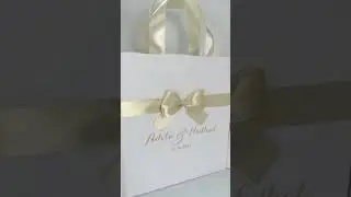 🛍🎀 Champagne Wedding Welcome Bags #weddingfavors #weddings #weddingwelcomebags #giftbags