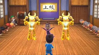 Wii Party U Minigames - Dojo Domination Advanced - Oldbie Vs Larry Koopa