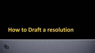 How to draft a resolution | Companies act 2013