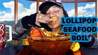Crab and Broccoli Lollipops