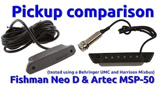 Звукосниматель для акустической гитары Artec MSP 50 ENN и Fishman Neo D SingleCoil