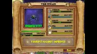 Wizard101 training my pet to MEGA!