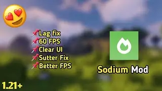 Sodium Mod V3 For MCPE 1.21+ [FPS BOOST]