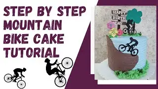 Cake design training techniques.                 Step by step mountain bike cake tutorial