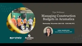 Managing Construction Budgets in Acumatica