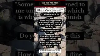 No more poor me events #mentalstrength #motivationformen #menshealth #allmenaremade #masculineenergy