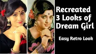 How to create 80's celebrity lookllBollywood Retro Looks||retro fashion theme||Priyankayadav