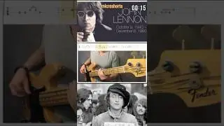 WOMAN - JOHN LENNON - FRANKS BASS COVERS #microshorts