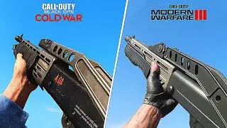SPAS-12 shotgun - Modern Warfare III vs Black Ops Comparison