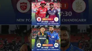 #iplt20 The playoffs battle are set IPL 27 May 2025