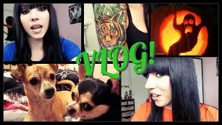 VLOG: I Got Bangs, Pumpkin Carving, Tattoo Rework, & MORE!