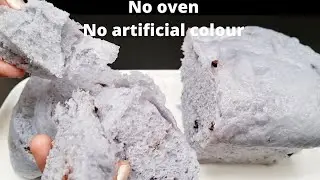 Best Steamed Bread Recipe | Blue fluffy bread like cloud | No oven | No artificial colours
