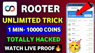 Rooter App Unlimited Trick | Rooter App Coin Hack | Rooter App Unlimited Coin Trick | Rooter